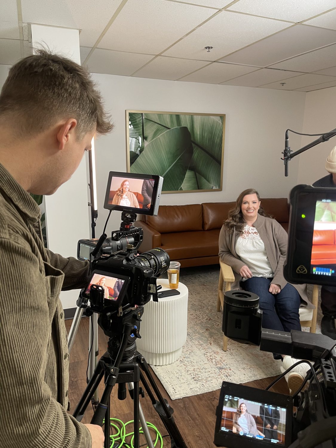 Amy Green on camera